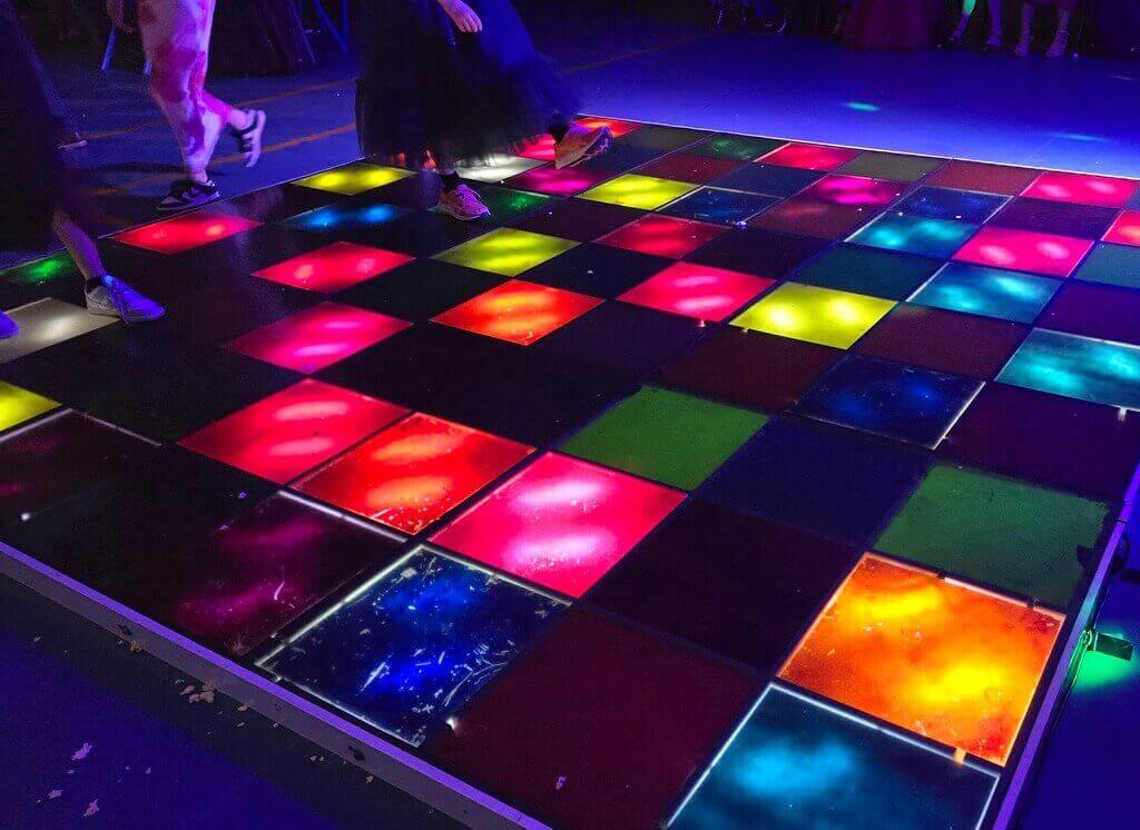 Illuminated dance floor